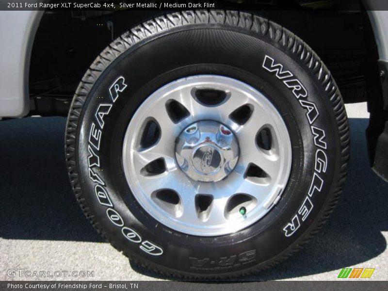 Silver Metallic / Medium Dark Flint 2011 Ford Ranger XLT SuperCab 4x4