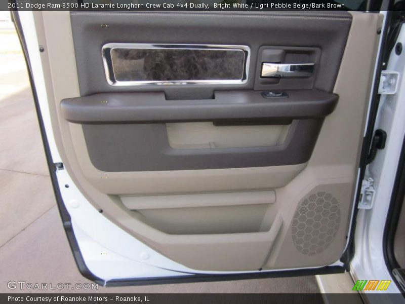 Bright White / Light Pebble Beige/Bark Brown 2011 Dodge Ram 3500 HD Laramie Longhorn Crew Cab 4x4 Dually