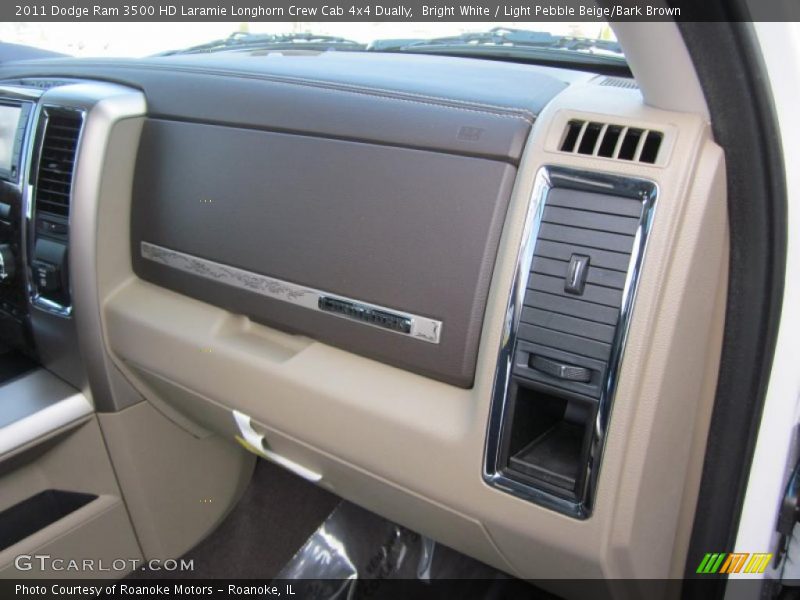 Bright White / Light Pebble Beige/Bark Brown 2011 Dodge Ram 3500 HD Laramie Longhorn Crew Cab 4x4 Dually