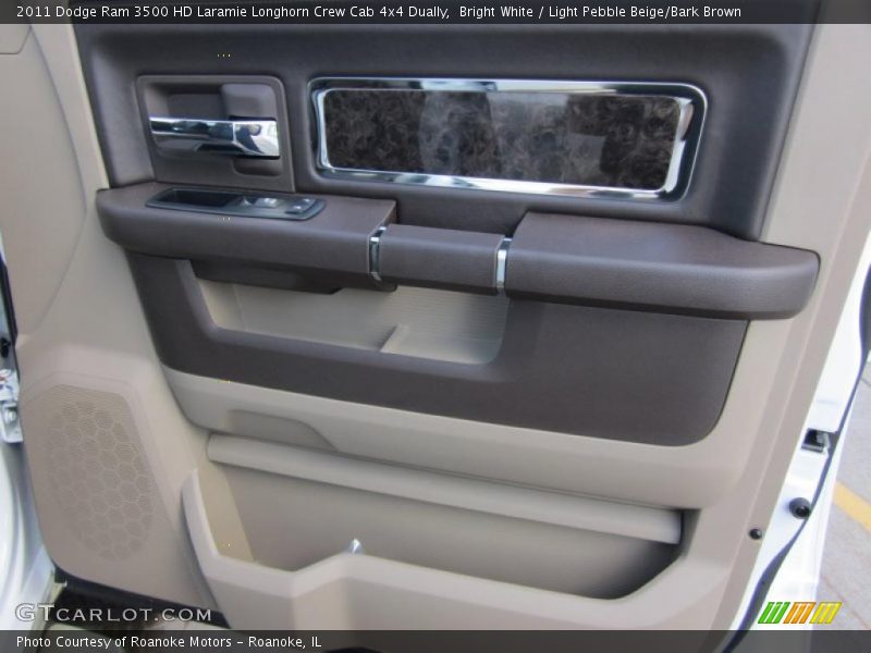 Bright White / Light Pebble Beige/Bark Brown 2011 Dodge Ram 3500 HD Laramie Longhorn Crew Cab 4x4 Dually