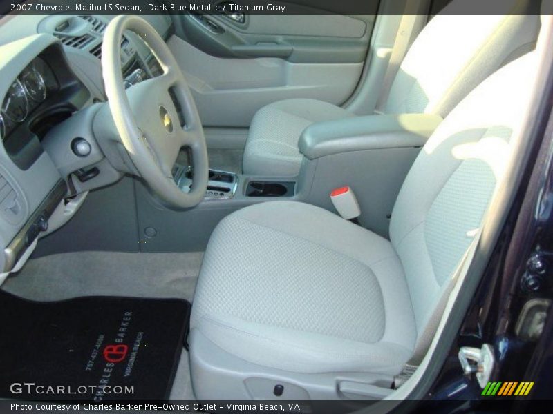 Dark Blue Metallic / Titanium Gray 2007 Chevrolet Malibu LS Sedan