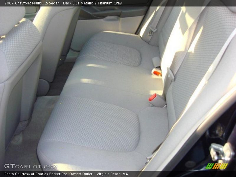 Dark Blue Metallic / Titanium Gray 2007 Chevrolet Malibu LS Sedan