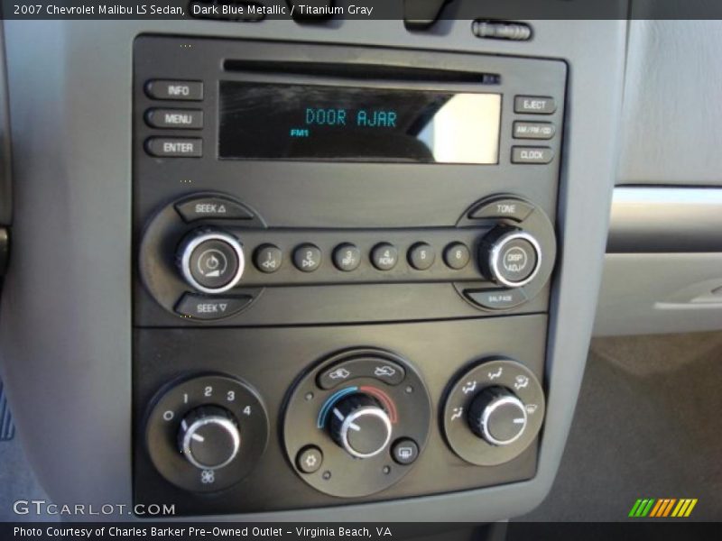 Controls of 2007 Malibu LS Sedan