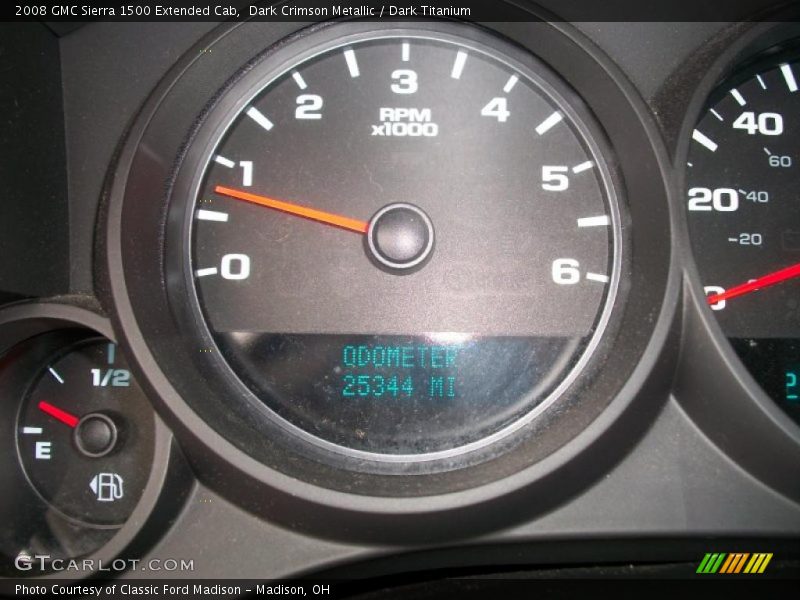 Dark Crimson Metallic / Dark Titanium 2008 GMC Sierra 1500 Extended Cab