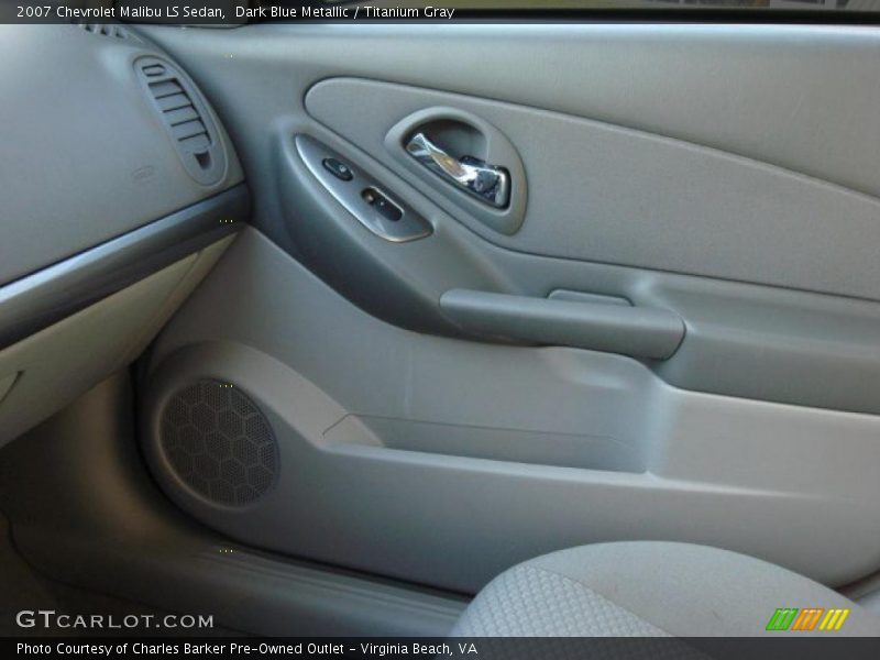 Dark Blue Metallic / Titanium Gray 2007 Chevrolet Malibu LS Sedan