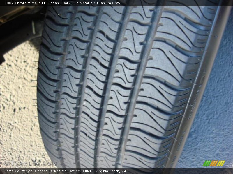 Dark Blue Metallic / Titanium Gray 2007 Chevrolet Malibu LS Sedan