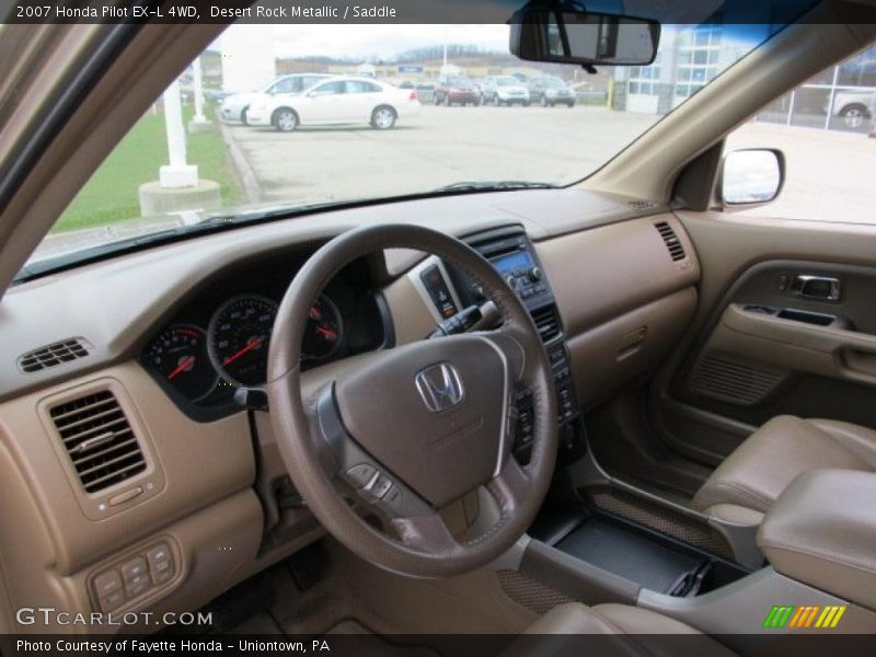 Desert Rock Metallic / Saddle 2007 Honda Pilot EX-L 4WD