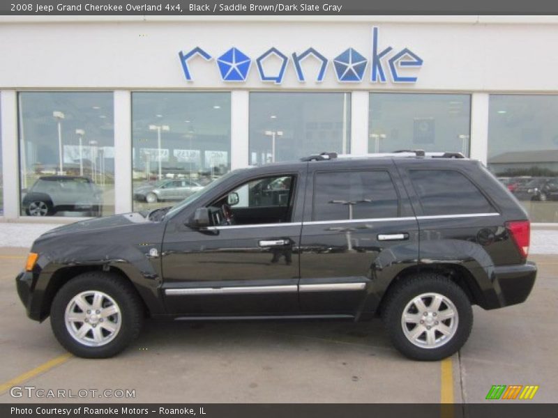 Black / Saddle Brown/Dark Slate Gray 2008 Jeep Grand Cherokee Overland 4x4