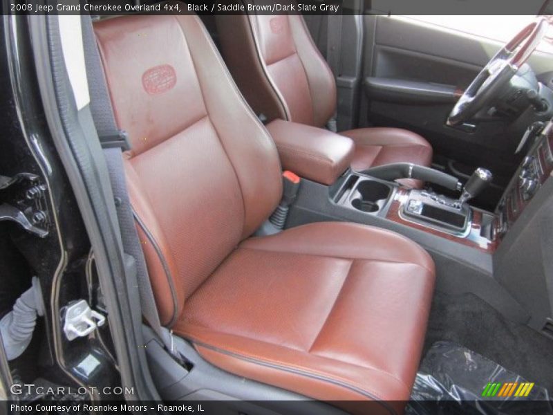  2008 Grand Cherokee Overland 4x4 Saddle Brown/Dark Slate Gray Interior