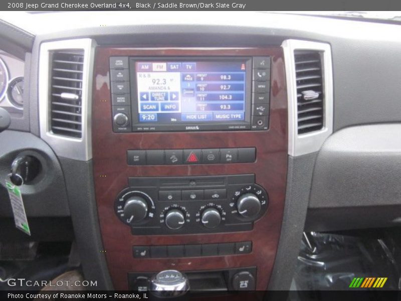 Black / Saddle Brown/Dark Slate Gray 2008 Jeep Grand Cherokee Overland 4x4