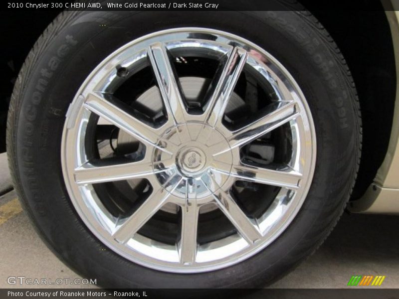 White Gold Pearlcoat / Dark Slate Gray 2010 Chrysler 300 C HEMI AWD