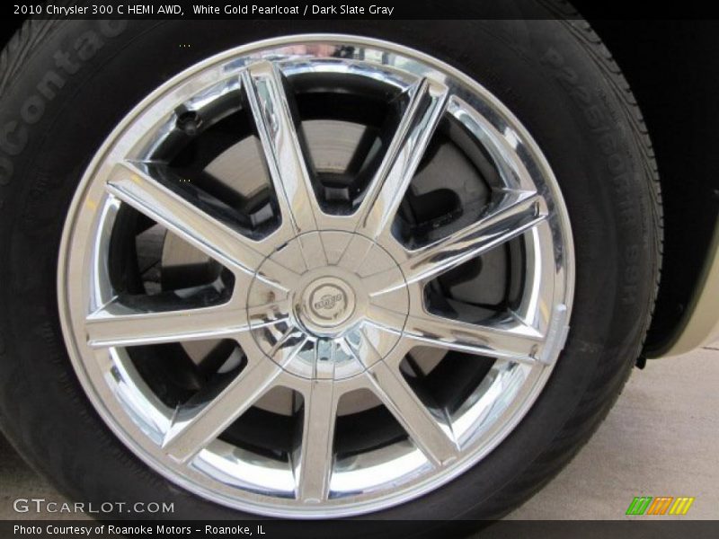 White Gold Pearlcoat / Dark Slate Gray 2010 Chrysler 300 C HEMI AWD