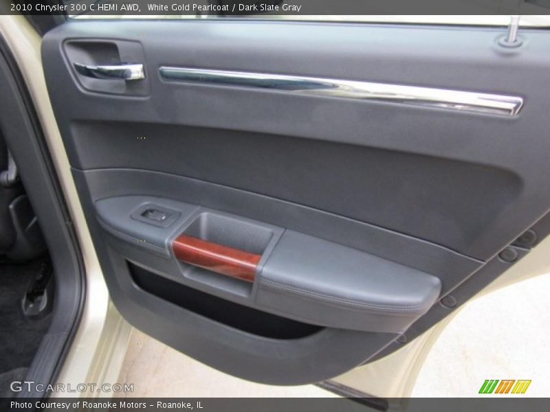 White Gold Pearlcoat / Dark Slate Gray 2010 Chrysler 300 C HEMI AWD