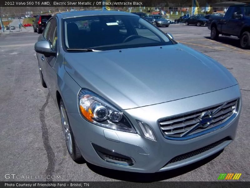 Electric Silver Metallic / Off Black/Anthracite Black 2012 Volvo S60 T6 AWD
