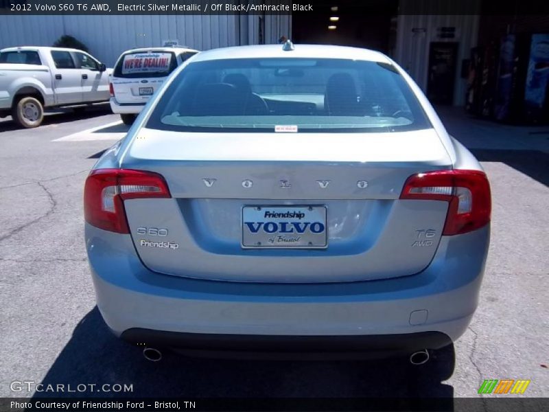 Electric Silver Metallic / Off Black/Anthracite Black 2012 Volvo S60 T6 AWD