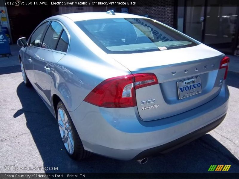 Electric Silver Metallic / Off Black/Anthracite Black 2012 Volvo S60 T6 AWD