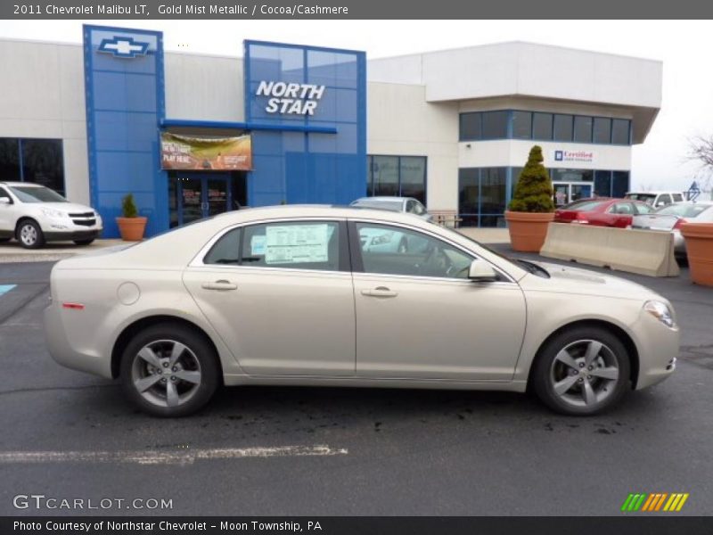 Gold Mist Metallic / Cocoa/Cashmere 2011 Chevrolet Malibu LT