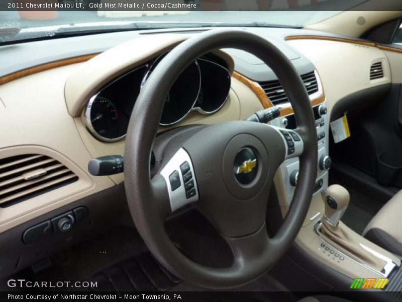 Gold Mist Metallic / Cocoa/Cashmere 2011 Chevrolet Malibu LT