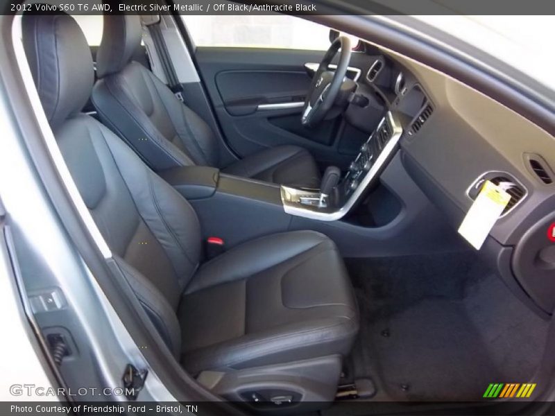 Electric Silver Metallic / Off Black/Anthracite Black 2012 Volvo S60 T6 AWD