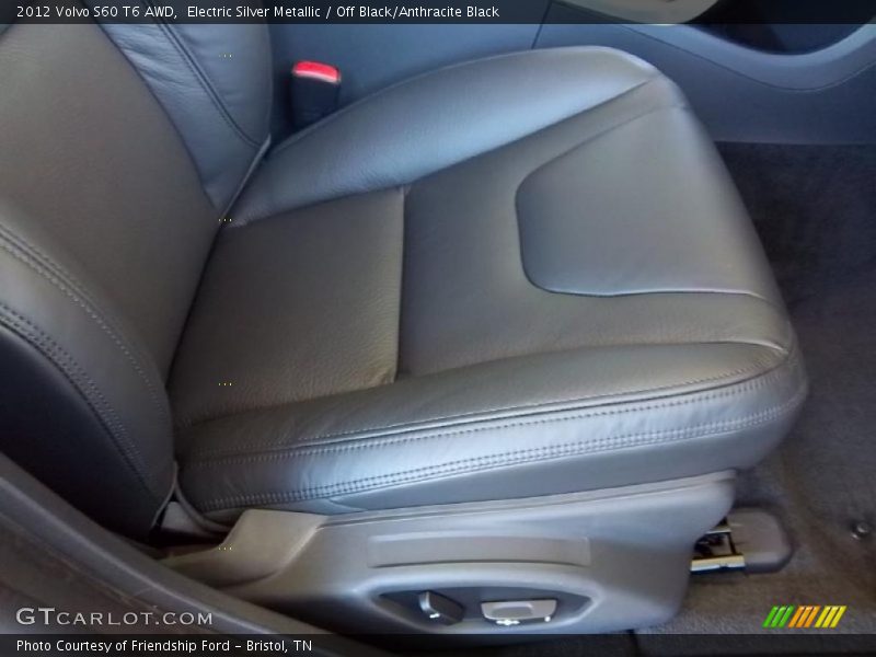 Electric Silver Metallic / Off Black/Anthracite Black 2012 Volvo S60 T6 AWD
