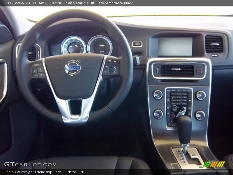 Electric Silver Metallic / Off Black/Anthracite Black 2012 Volvo S60 T6 AWD