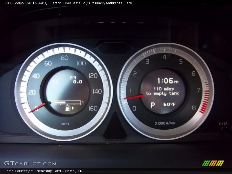  2012 S60 T6 AWD T6 AWD Gauges