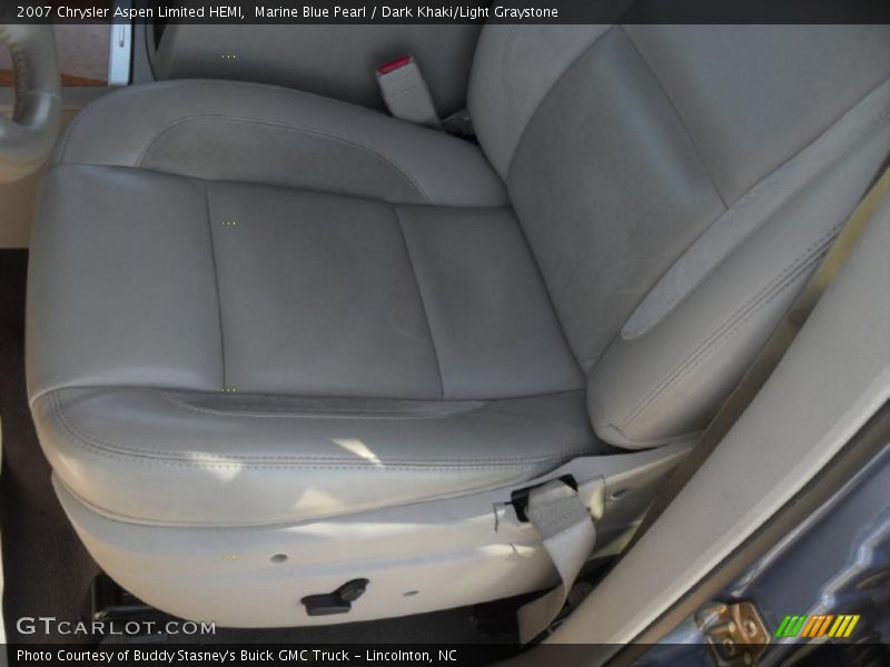 Marine Blue Pearl / Dark Khaki/Light Graystone 2007 Chrysler Aspen Limited HEMI