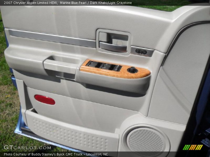 Marine Blue Pearl / Dark Khaki/Light Graystone 2007 Chrysler Aspen Limited HEMI