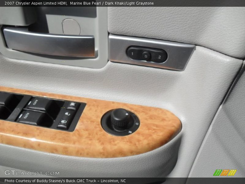 Marine Blue Pearl / Dark Khaki/Light Graystone 2007 Chrysler Aspen Limited HEMI