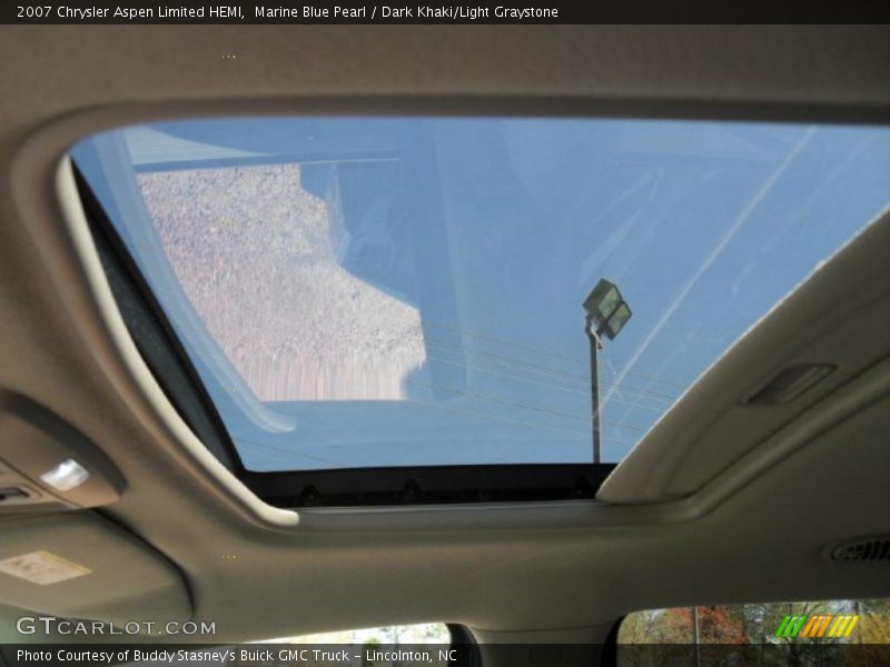 Marine Blue Pearl / Dark Khaki/Light Graystone 2007 Chrysler Aspen Limited HEMI