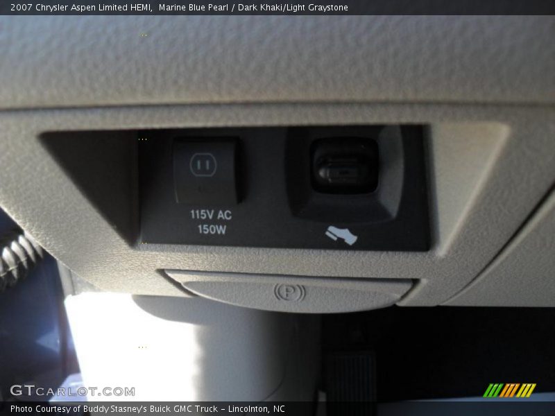 Marine Blue Pearl / Dark Khaki/Light Graystone 2007 Chrysler Aspen Limited HEMI