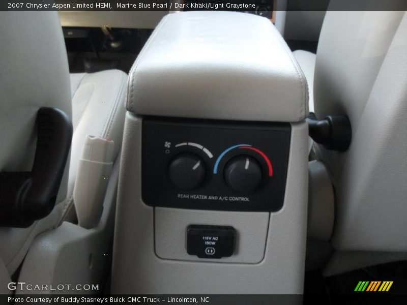 Marine Blue Pearl / Dark Khaki/Light Graystone 2007 Chrysler Aspen Limited HEMI
