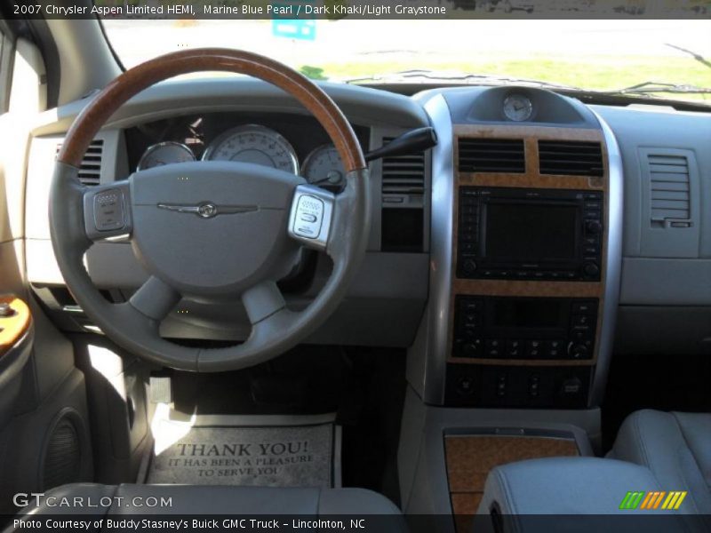 Marine Blue Pearl / Dark Khaki/Light Graystone 2007 Chrysler Aspen Limited HEMI