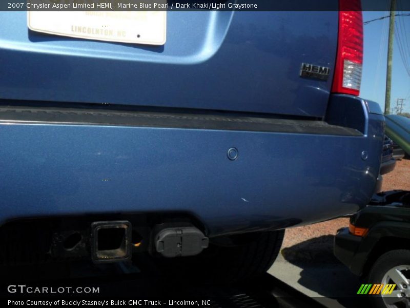 Marine Blue Pearl / Dark Khaki/Light Graystone 2007 Chrysler Aspen Limited HEMI