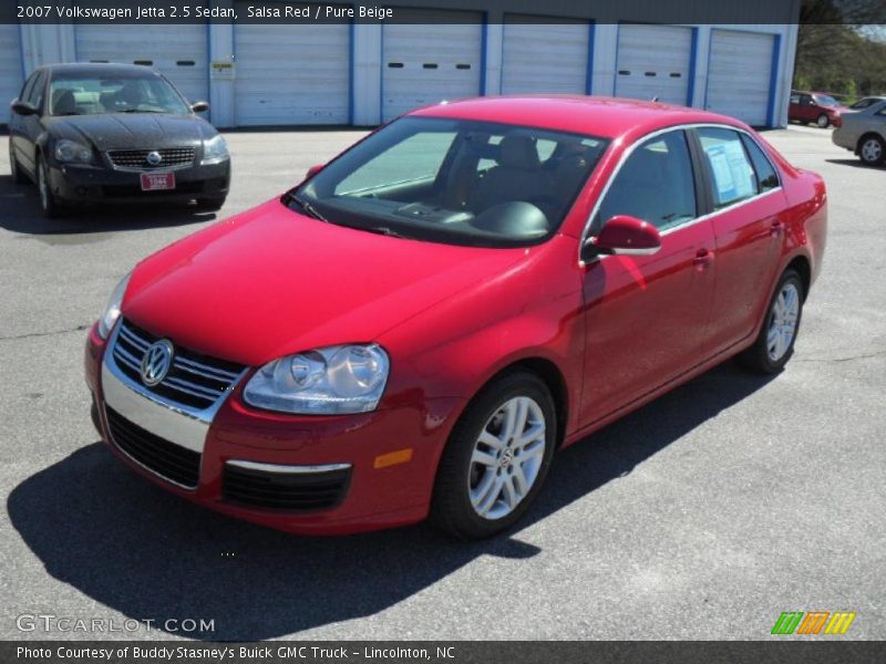 Salsa Red / Pure Beige 2007 Volkswagen Jetta 2.5 Sedan