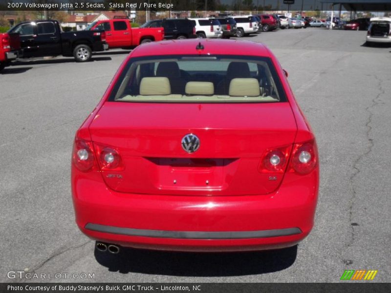 Salsa Red / Pure Beige 2007 Volkswagen Jetta 2.5 Sedan