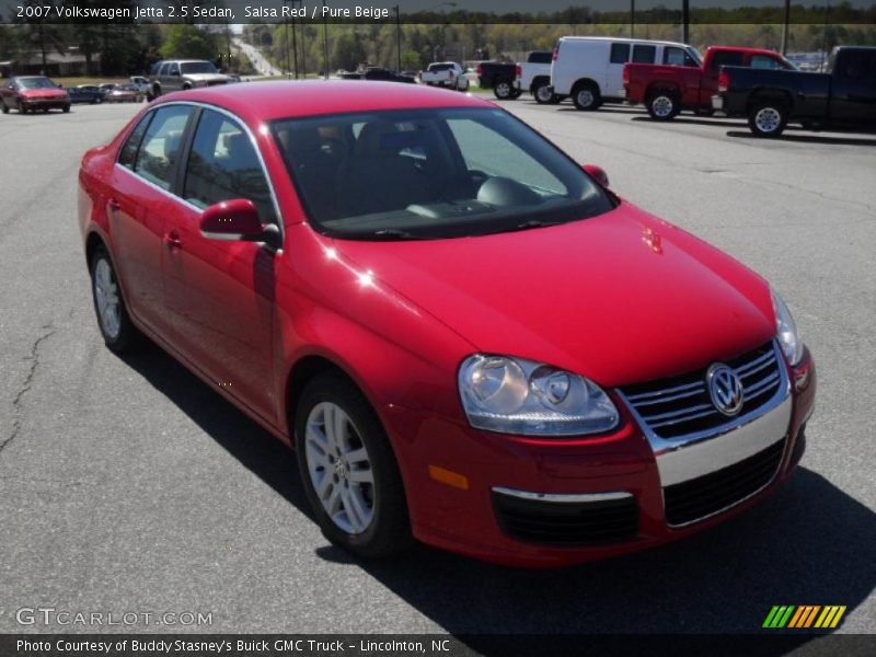 Salsa Red / Pure Beige 2007 Volkswagen Jetta 2.5 Sedan
