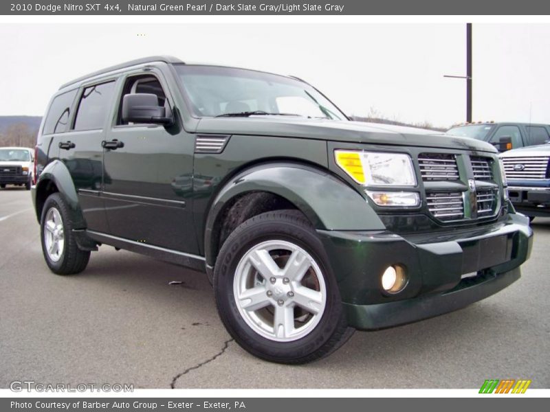 Natural Green Pearl / Dark Slate Gray/Light Slate Gray 2010 Dodge Nitro SXT 4x4
