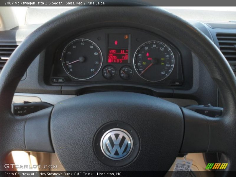 Salsa Red / Pure Beige 2007 Volkswagen Jetta 2.5 Sedan