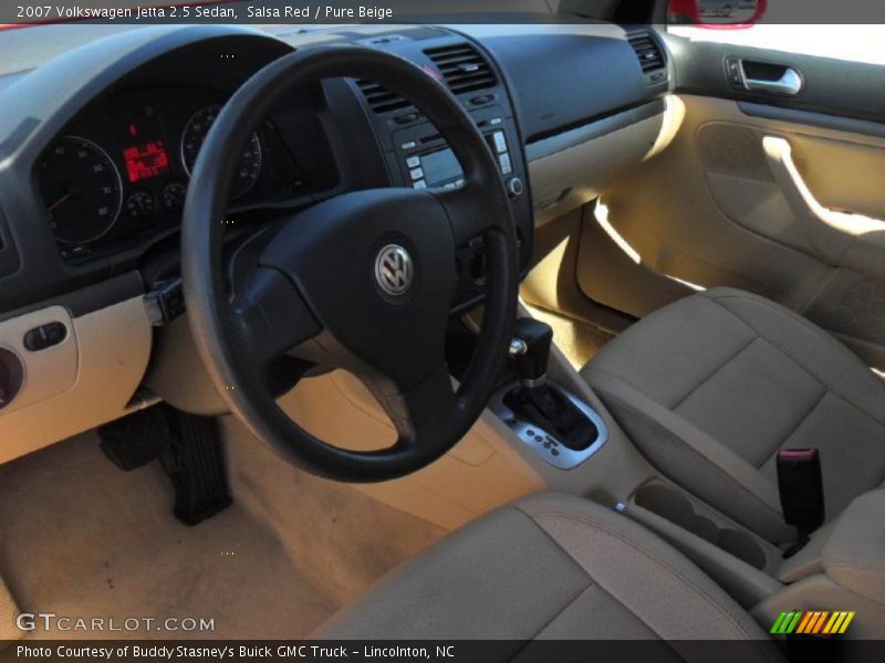 Salsa Red / Pure Beige 2007 Volkswagen Jetta 2.5 Sedan