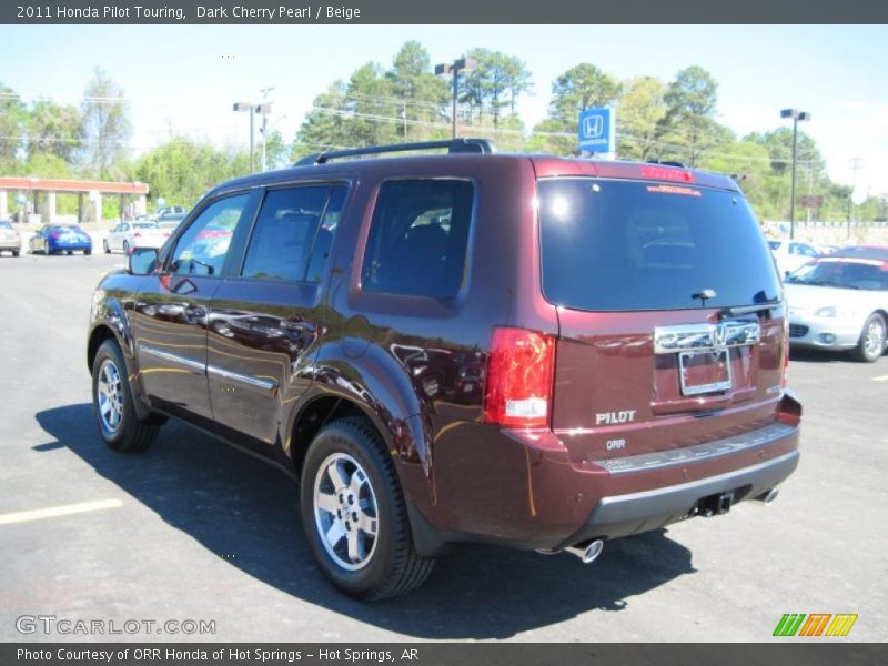 Dark Cherry Pearl / Beige 2011 Honda Pilot Touring