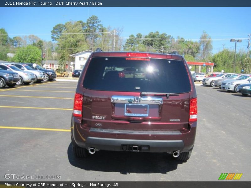 Dark Cherry Pearl / Beige 2011 Honda Pilot Touring