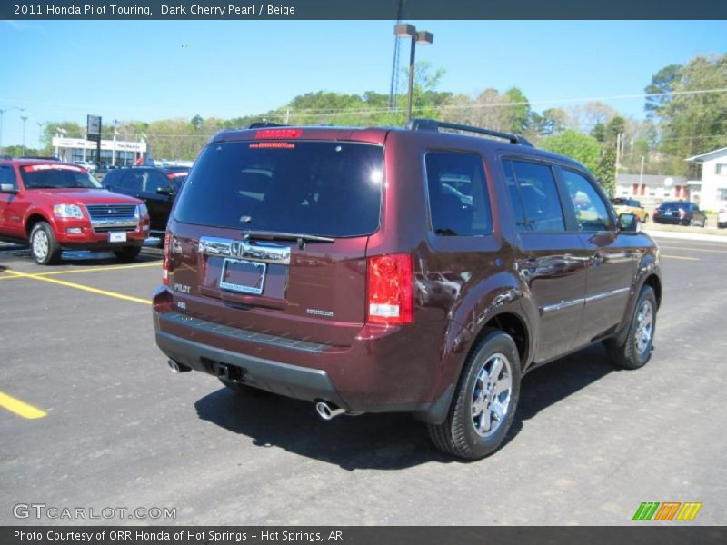 Dark Cherry Pearl / Beige 2011 Honda Pilot Touring