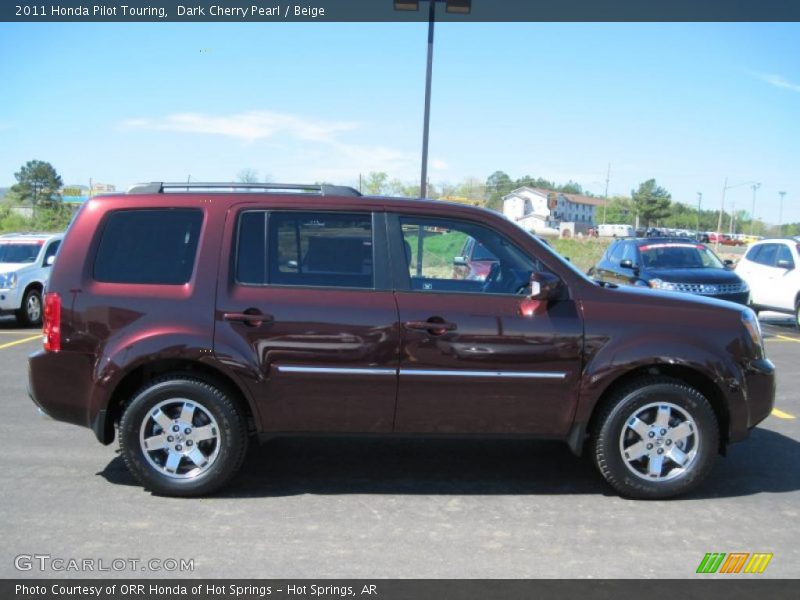 Dark Cherry Pearl / Beige 2011 Honda Pilot Touring