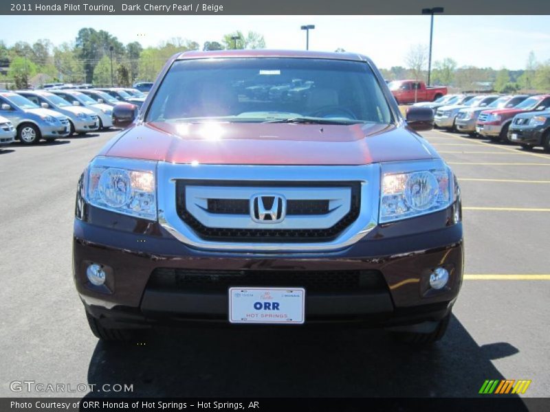 Dark Cherry Pearl / Beige 2011 Honda Pilot Touring