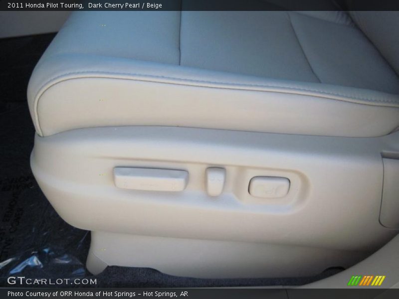 Dark Cherry Pearl / Beige 2011 Honda Pilot Touring