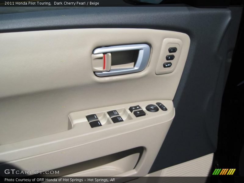 Dark Cherry Pearl / Beige 2011 Honda Pilot Touring