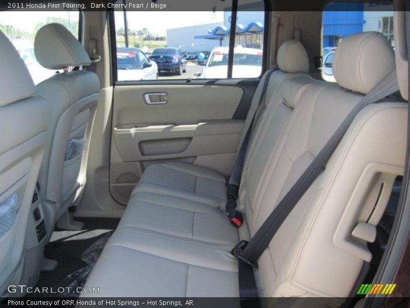 Dark Cherry Pearl / Beige 2011 Honda Pilot Touring
