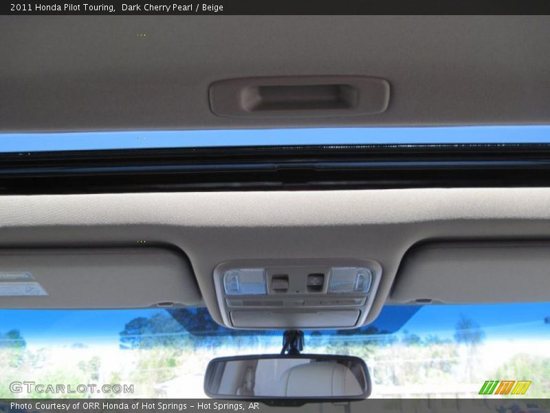 Dark Cherry Pearl / Beige 2011 Honda Pilot Touring
