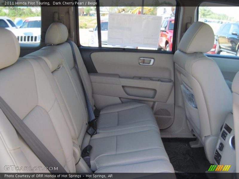 Dark Cherry Pearl / Beige 2011 Honda Pilot Touring